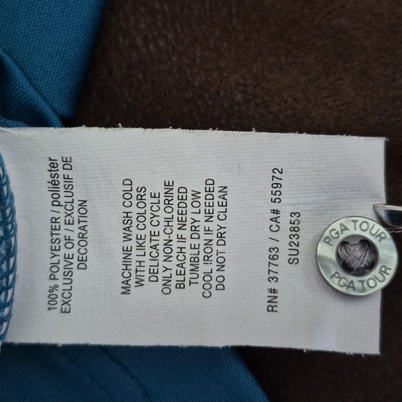 Perry Ellis Men's Blue Gradient Polo Shirt - Picture 8 of 8